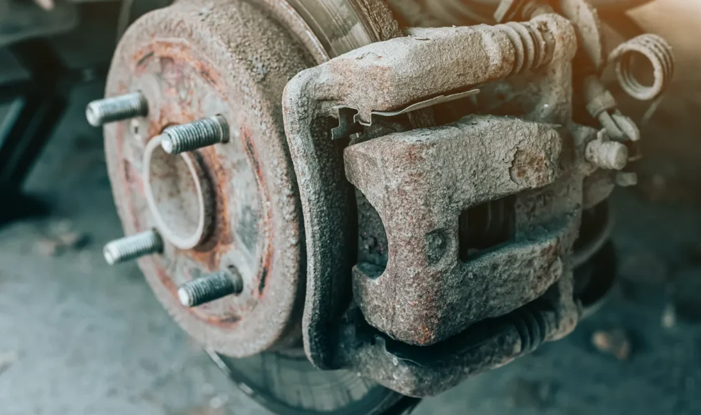 Worn pads and discs